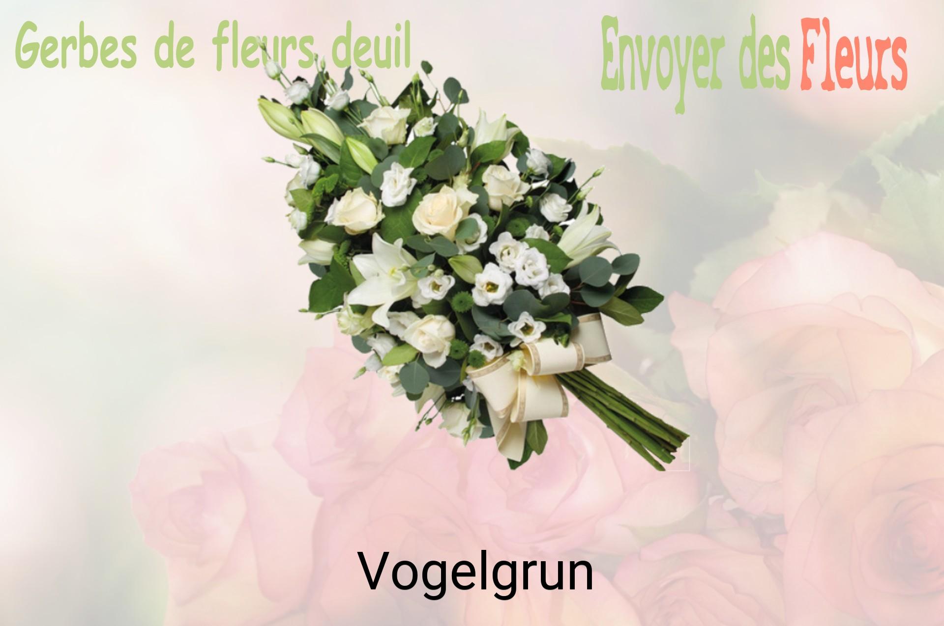 Gerbe de fleurs de deuil livrée à Vogelgrun